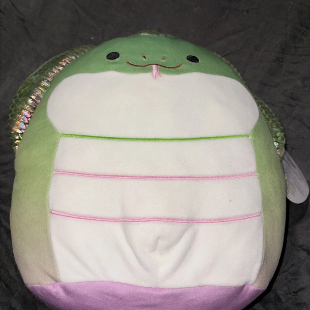 Squishmallows 18" King Cobra Snake Khaled Holographic Iridescent Scales No Tag